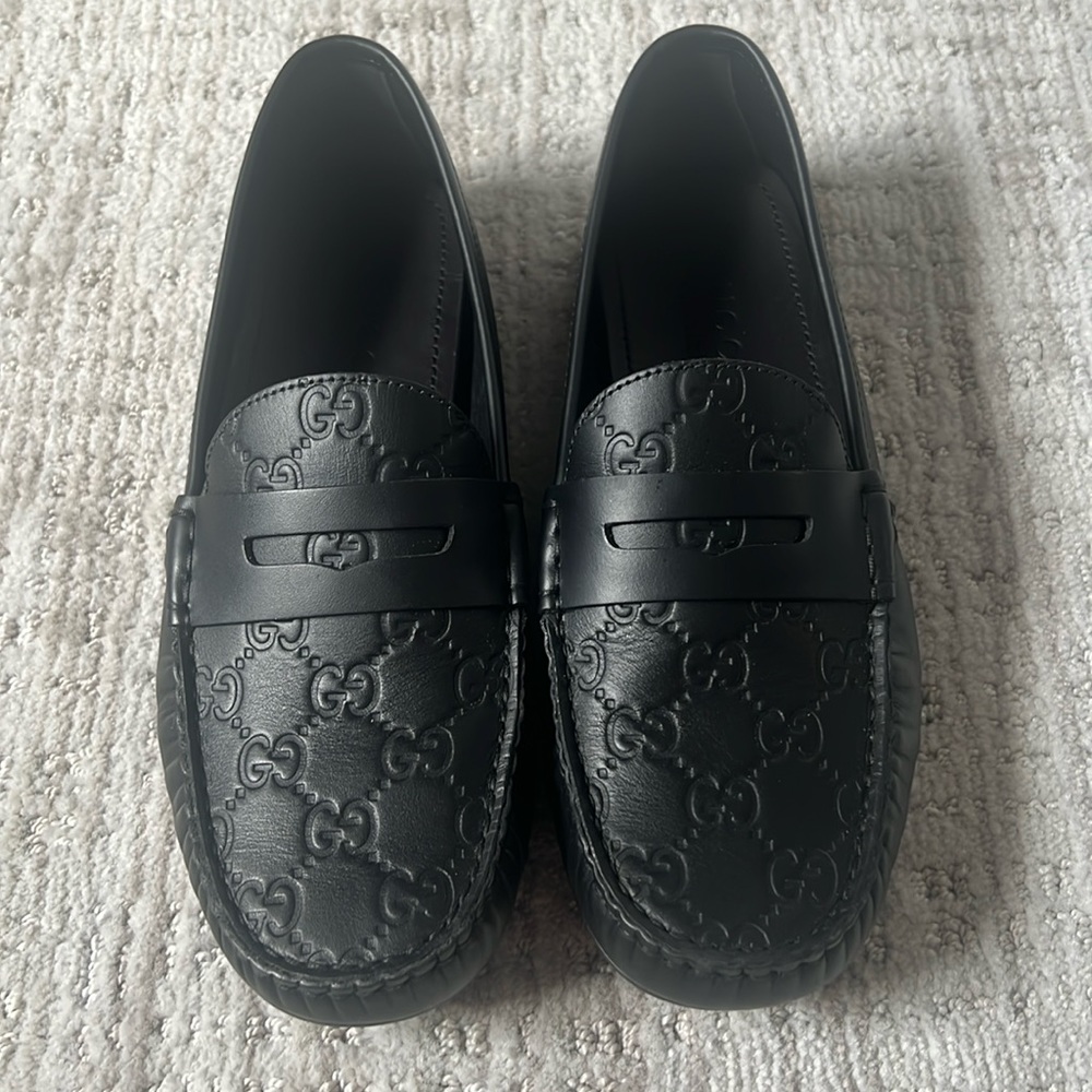 Black GUCCI Loafers Size 5